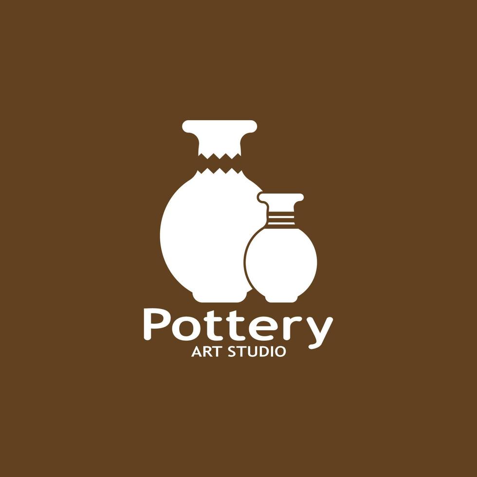 ceramica arte studio logo vettore modello illustrazione