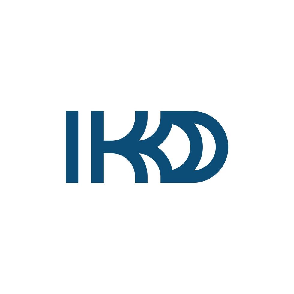 kd monogramma lettera logo design. personalizzabile per attività commerciale il branding vettore