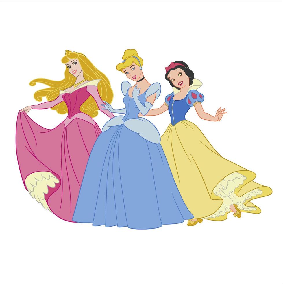 disney principesse nel Fata racconti vettore