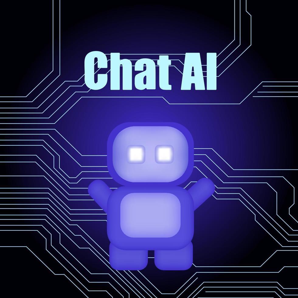 chatbot, utilizzando e chat artificiale intelligenza Chiacchierare Bot sviluppato di Tech azienda. digitale Chiacchierare bot, robot applicazione, conversazione assistente concetto. ottimizzazione linguaggio Modelli per dialogo vettore