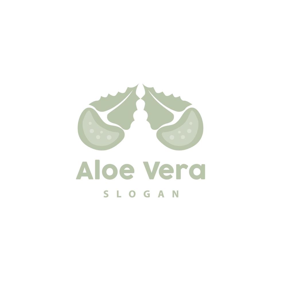 aloe Vera logo, erbaceo pianta vettore, illustrazione simbolo icona semplice design vettore