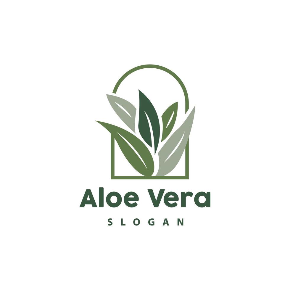 aloe Vera logo, erbaceo pianta vettore, illustrazione simbolo icona semplice design vettore