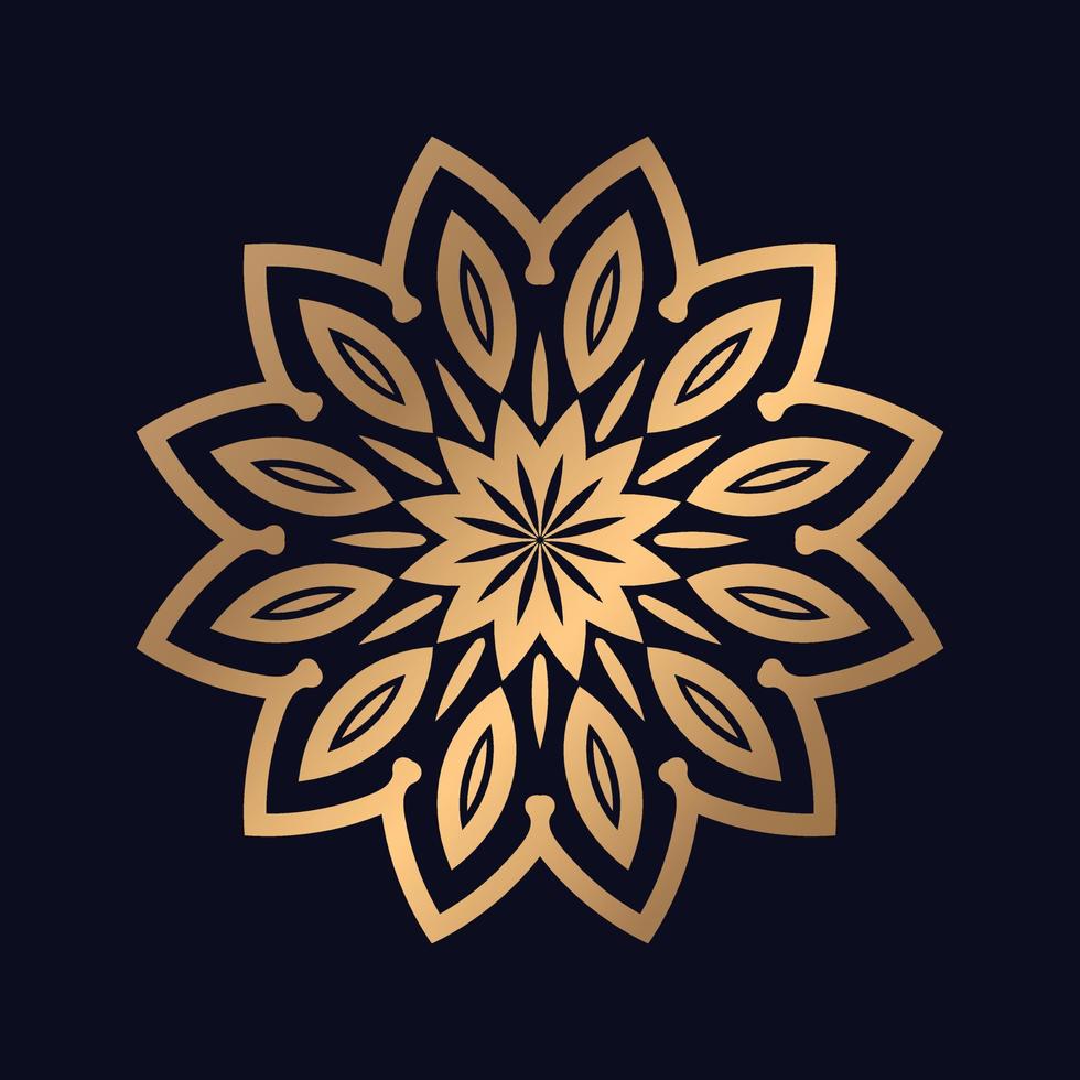 astratto ornamentale mandala modelli vettore icona logo illustrazione