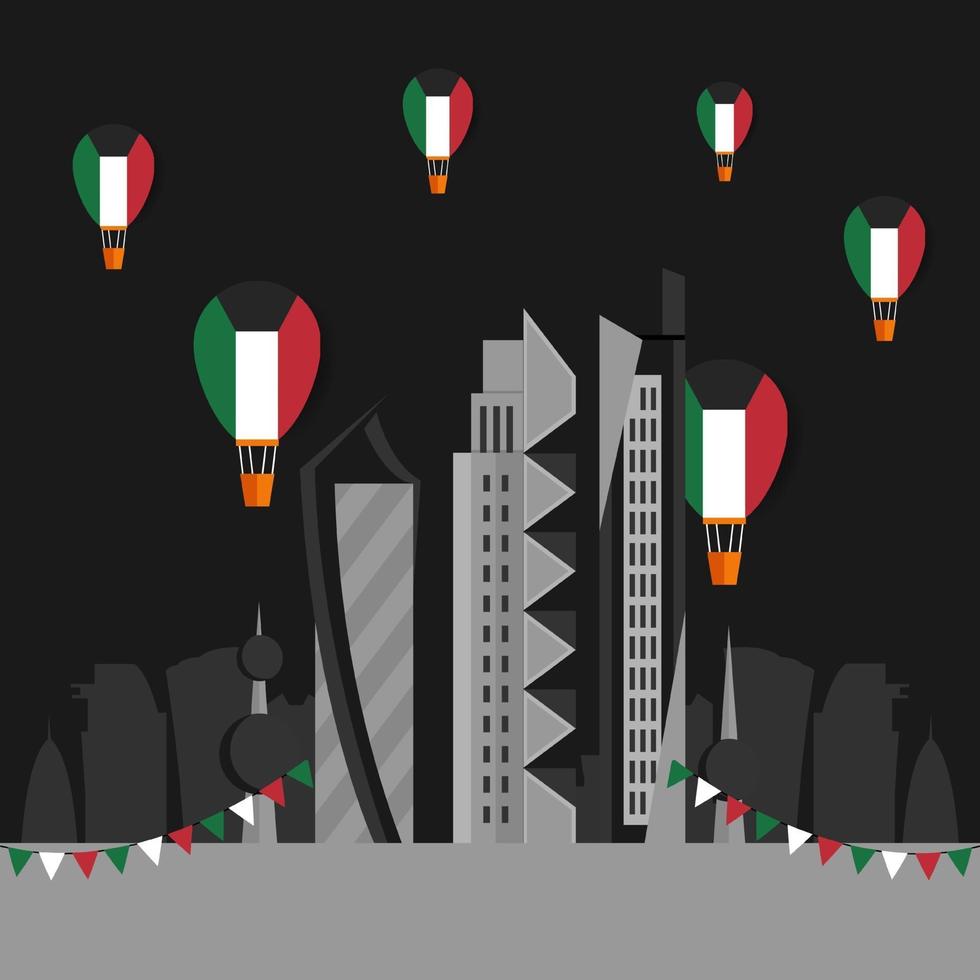 celebrazione della giornata nazionale del kuwait vettore