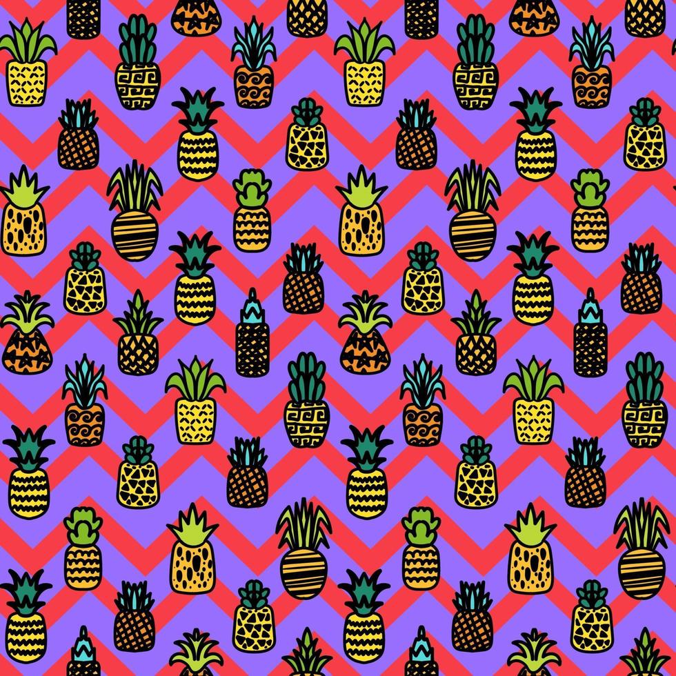 ananas intero vector seamless pattern