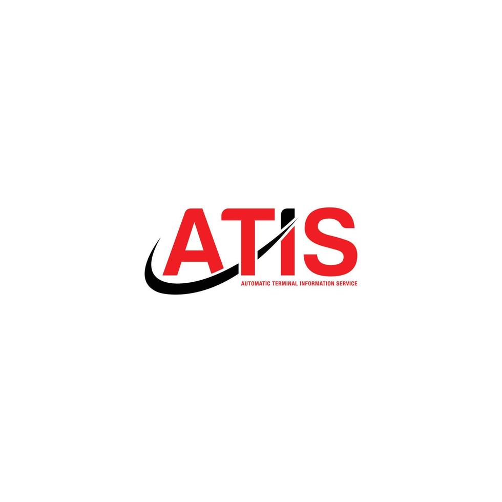 atis lettera logo e simbolo combinare logo vettore