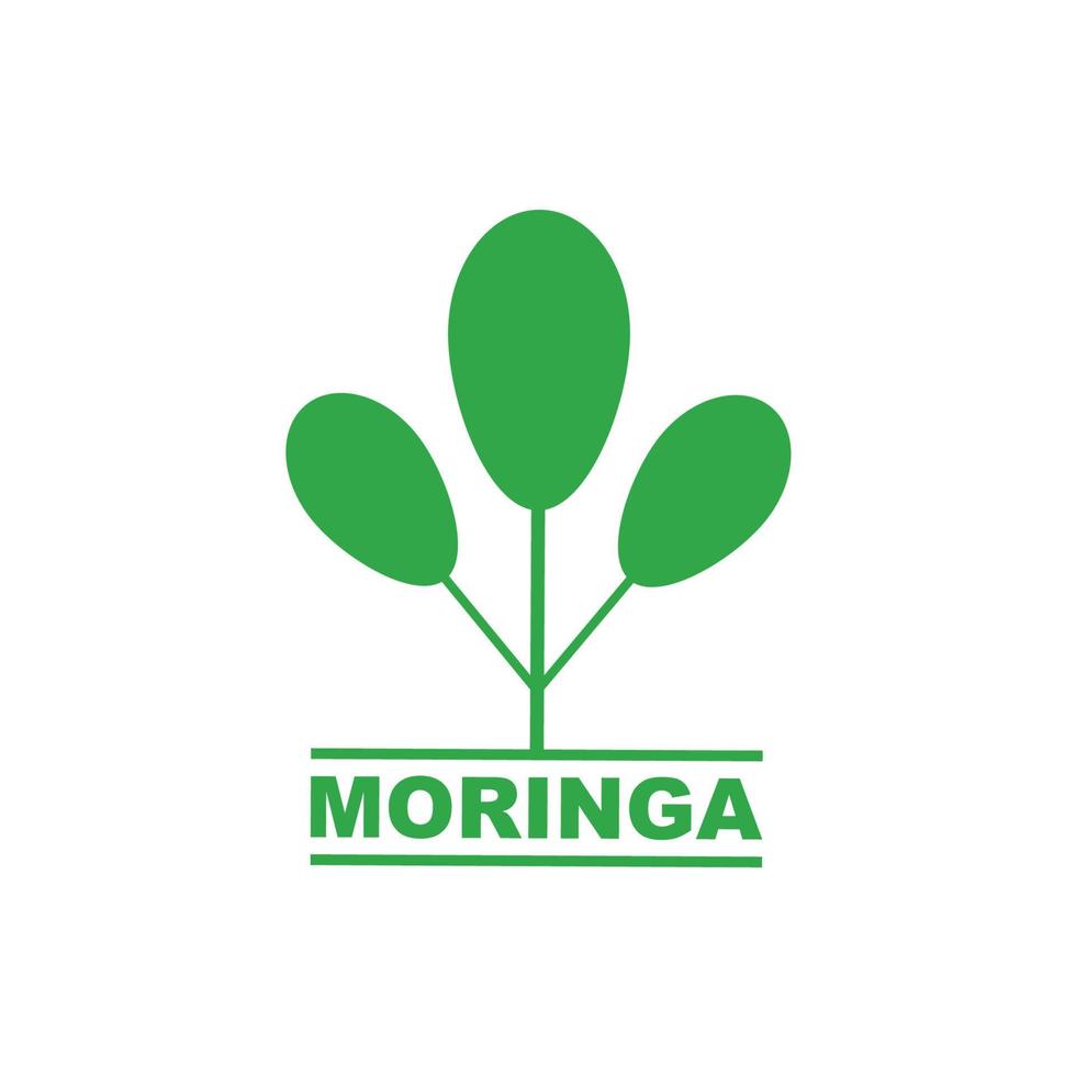 verde moringa foglia logo, per erbaceo ingredienti, moringa agricoltura, Salute, medicina industria, bellezza, terapia, concetto design vettore illustrazione icona modello con un' moderno concetto