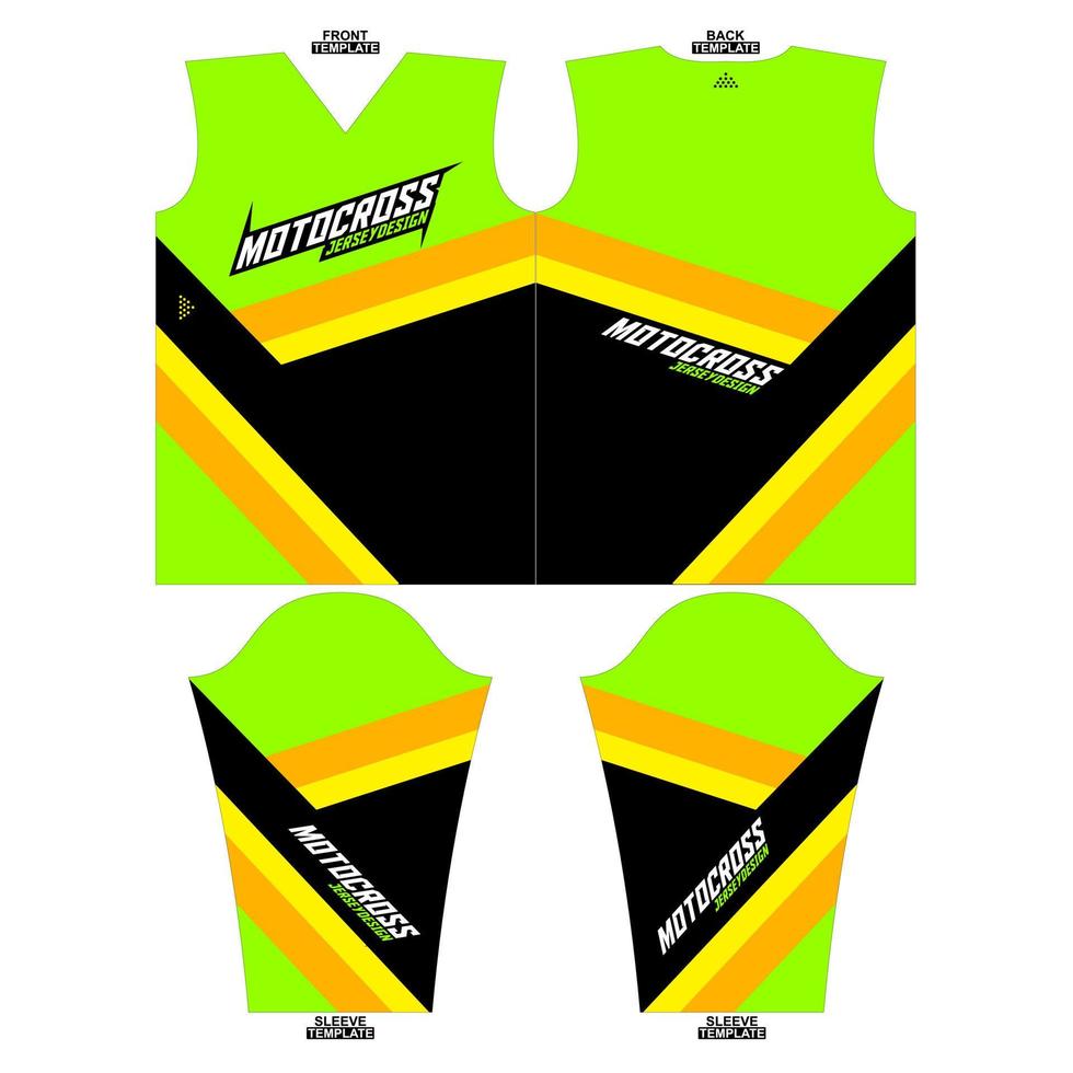 pronti per la stampa sublimazione motocross lungo manica maglia design vettore