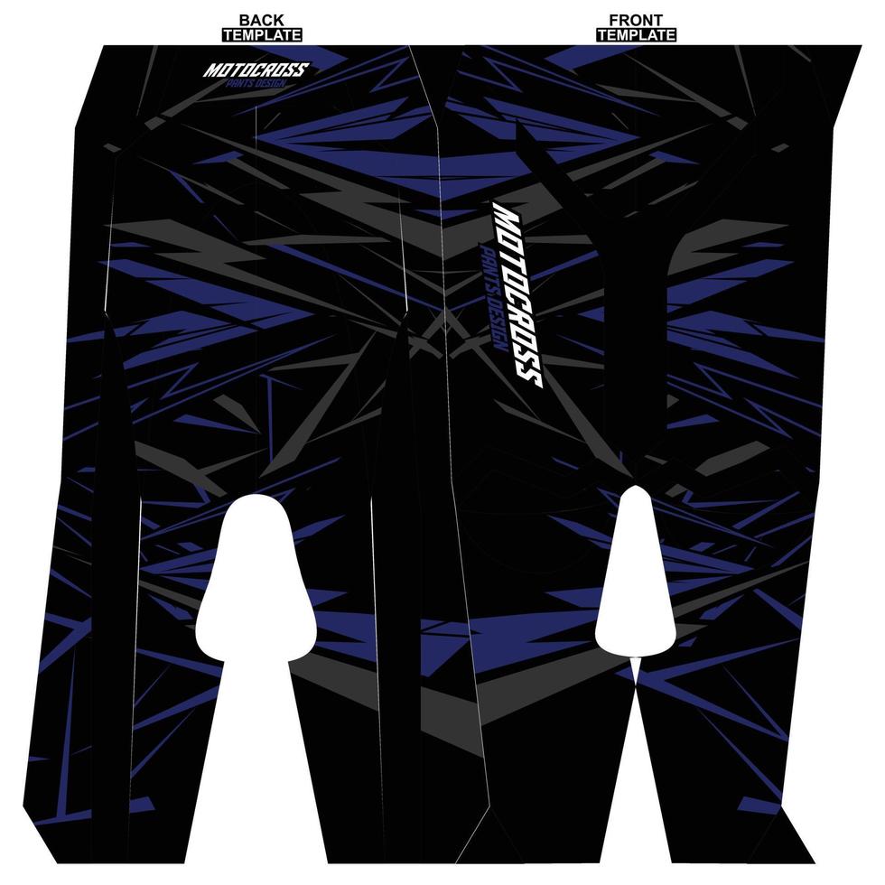 pronti per la stampa sublimazione motocross pantaloni design vettore