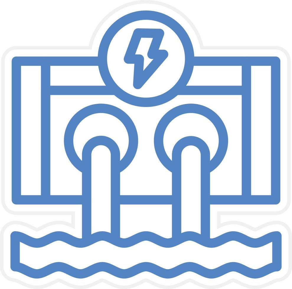 hydro energia vettore icona stile