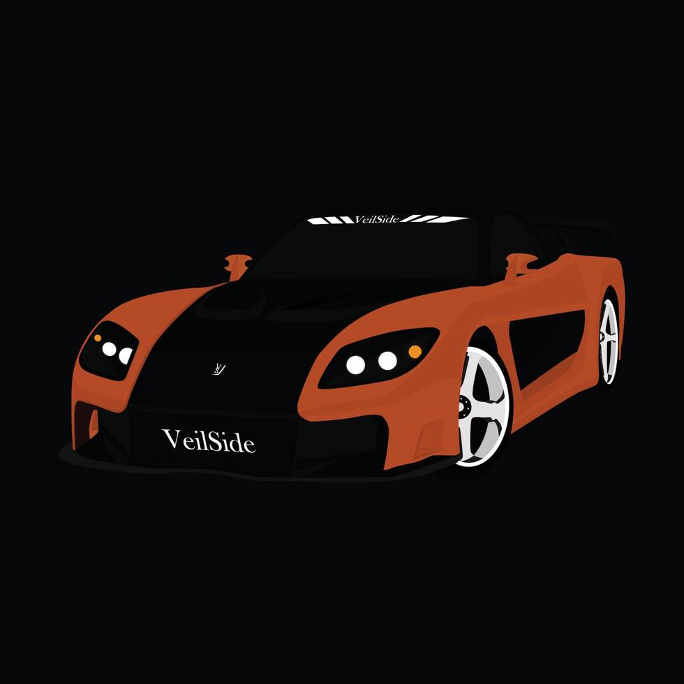 mazda rx7 veloside vettore