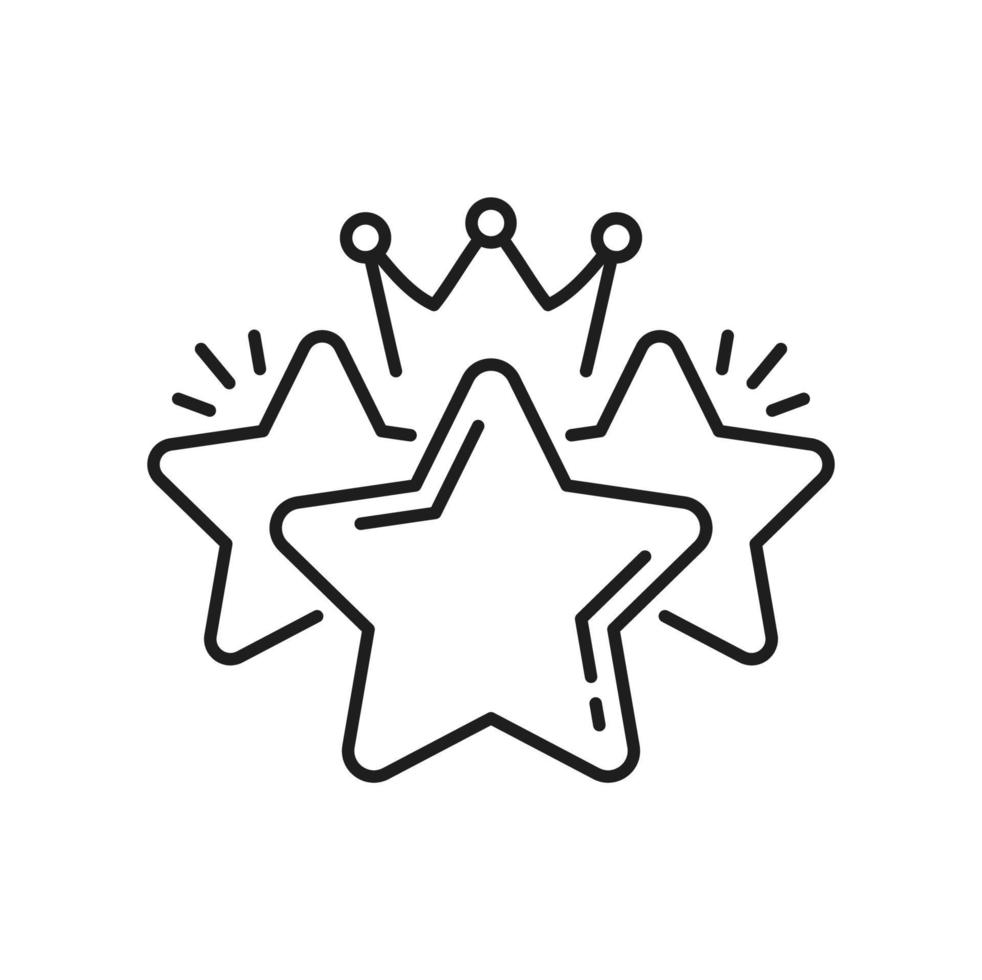 stella indennità corona, speciale premio ricompensa icona vettore