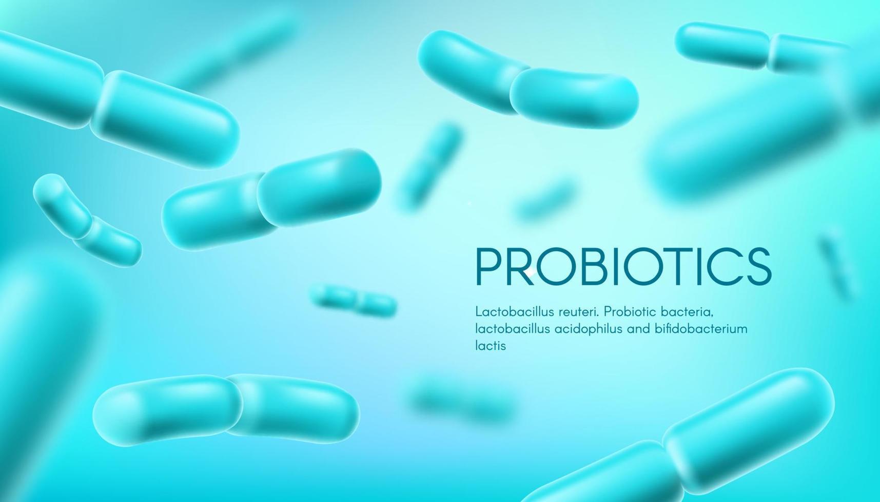 probiotico batteri, lactobacillus acidophilus vettore