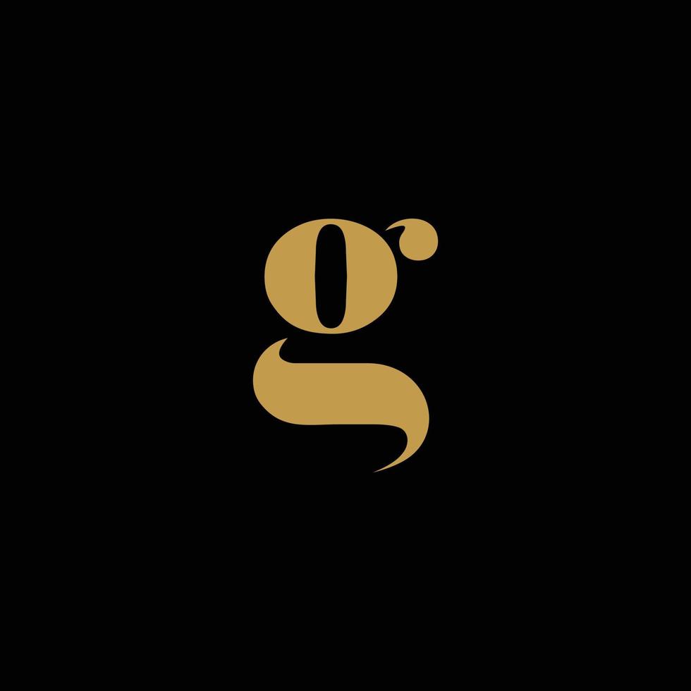 g lettera vettore logo design