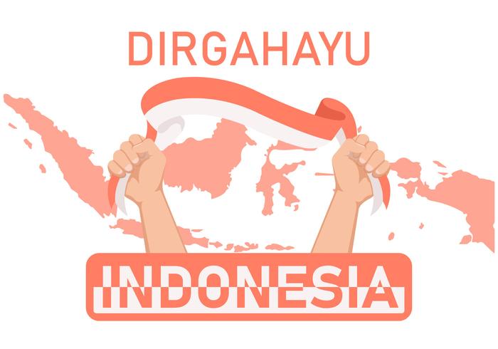 illustrazione vettoriale indonesia prid