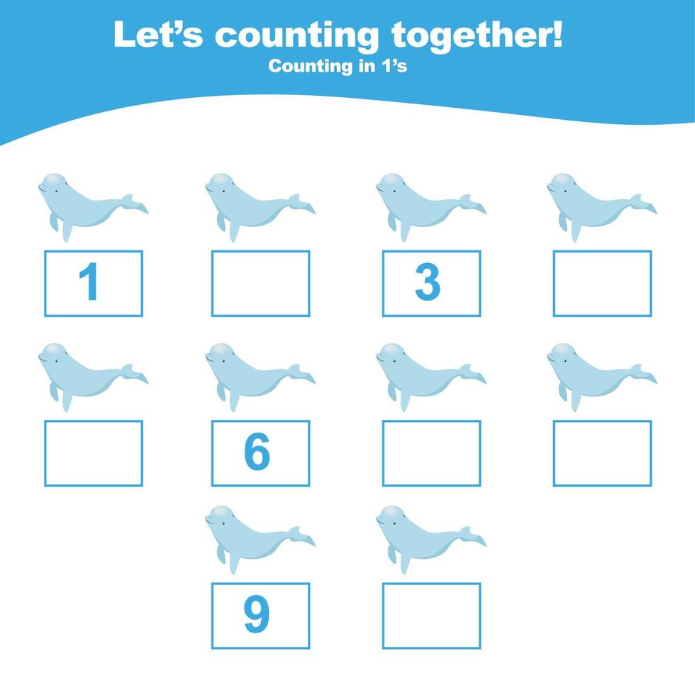 contare e Scrivi animale foglio di lavoro. matematico foglio di lavoro. educativo stampabile matematica foglio di lavoro. vettore illustrazione.