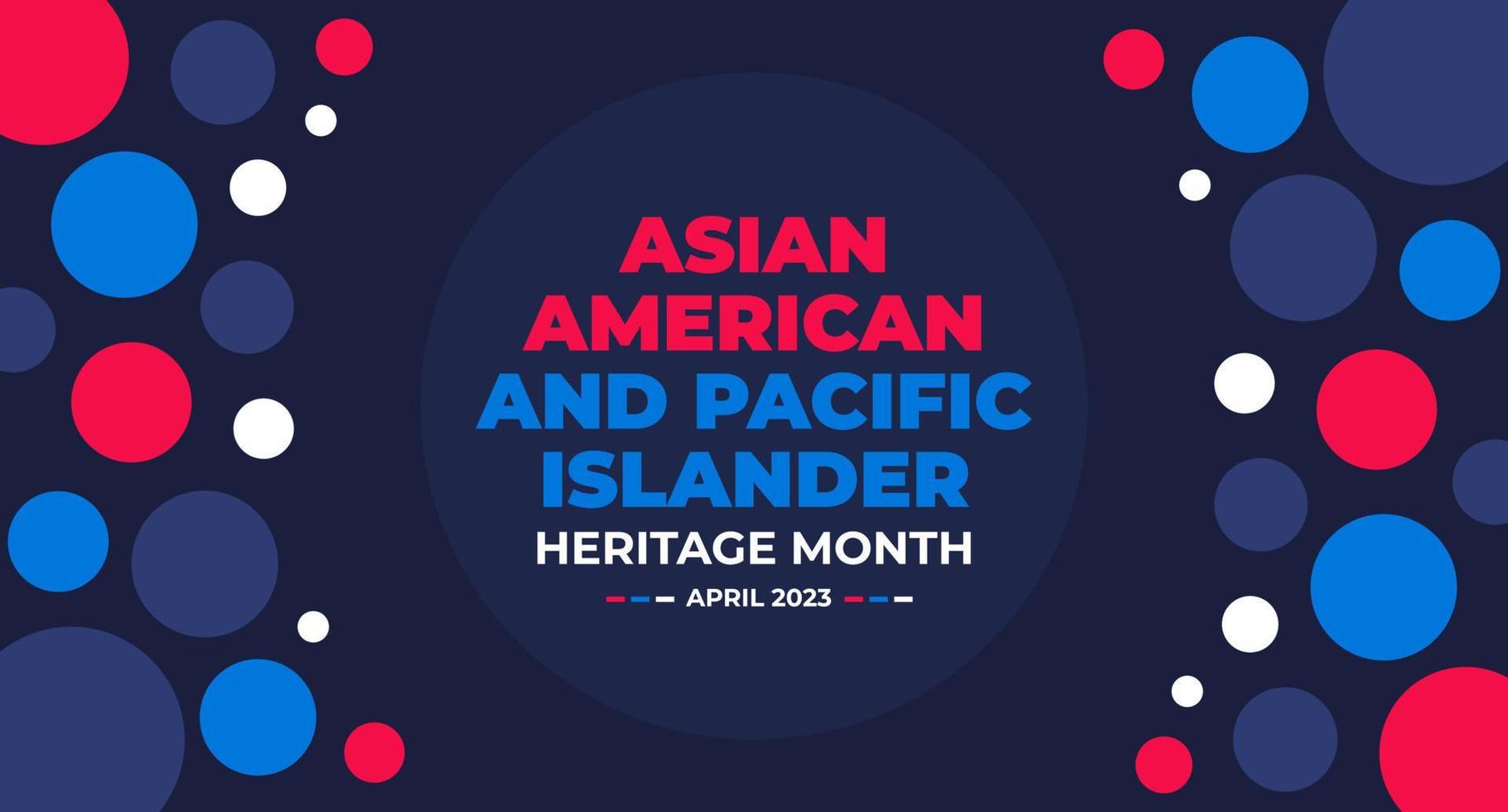 asiatico americano e Pacifico isolano eredità mese sfondo o bandiera design modello celebrare nel Maggio. vettore
