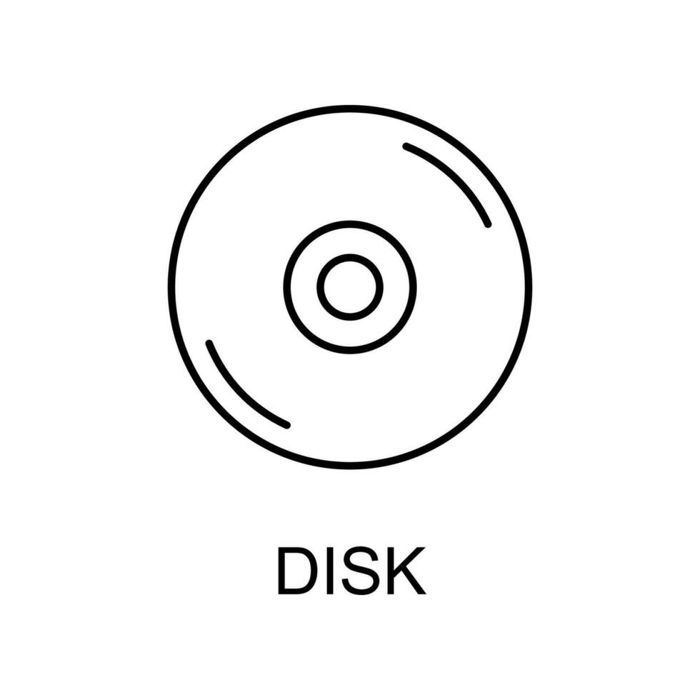 CD disco vettore icona