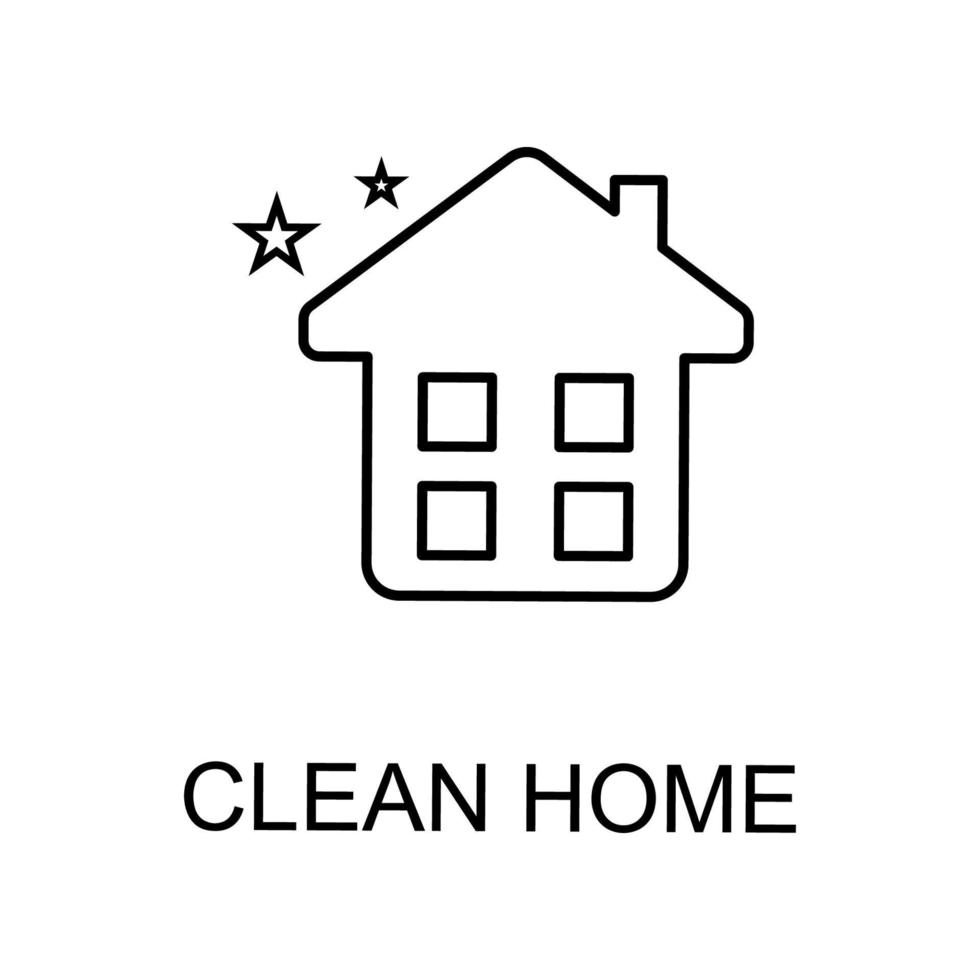 pulito casa vettore icona