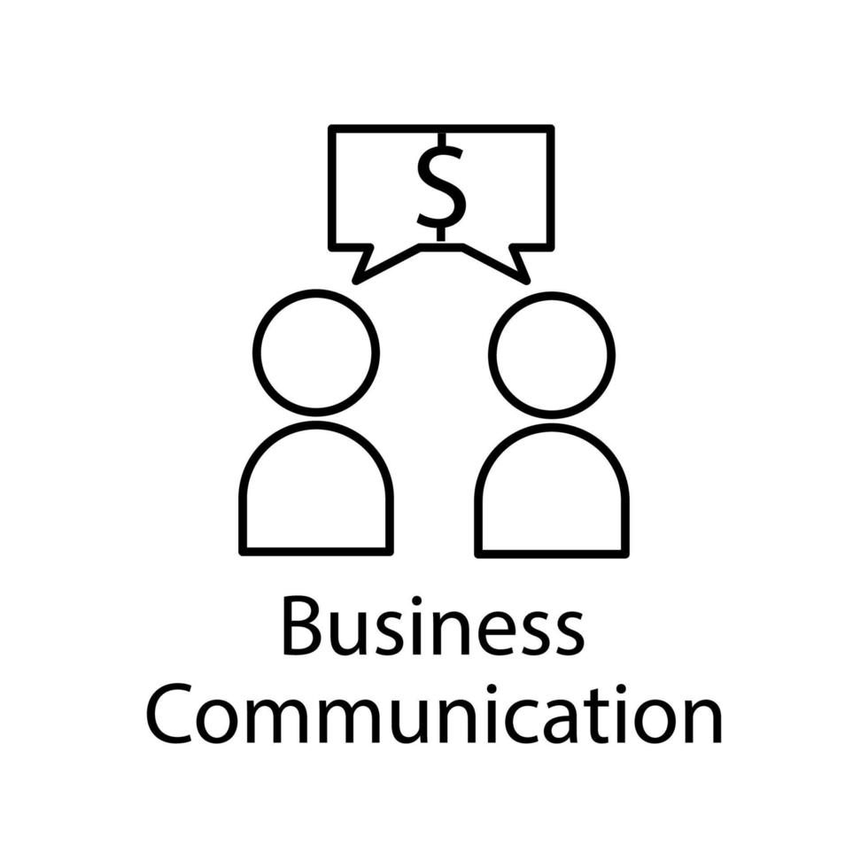 attività commerciale comunicazione vettore icona