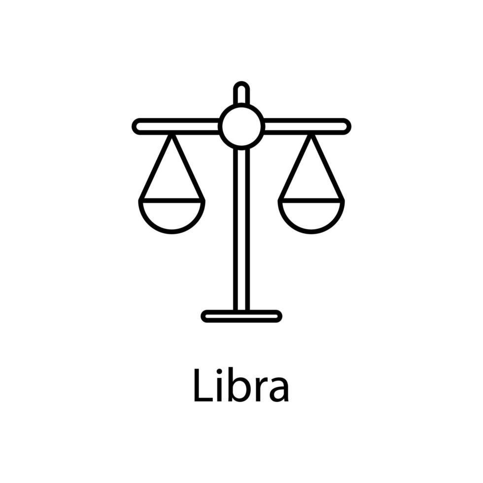 Libra vettore icona