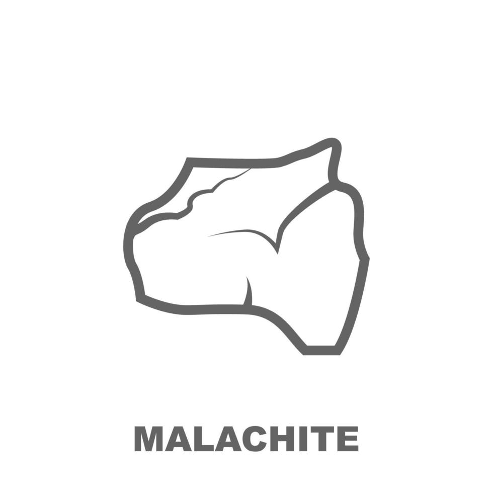 malachite vettore icona