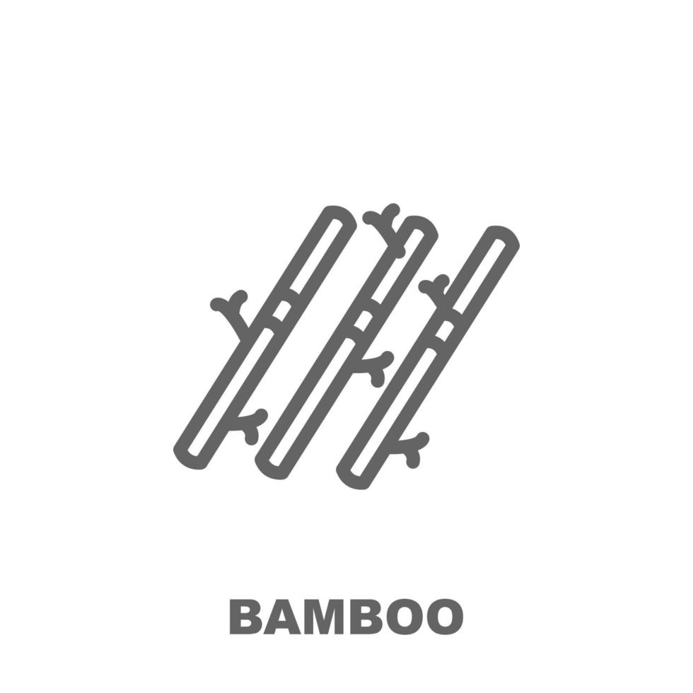 bambù vettore icona