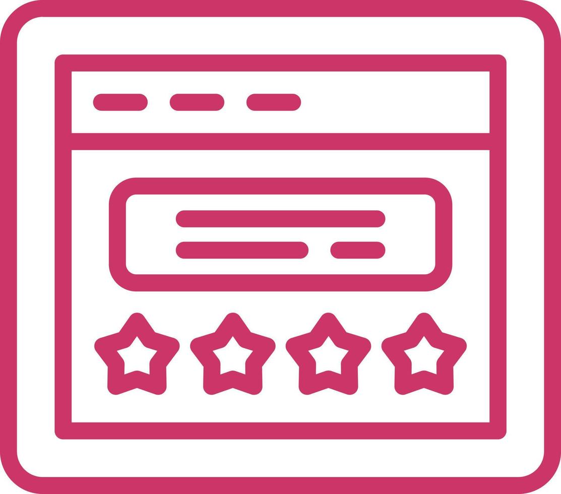 sito web valutazione vettore icona design