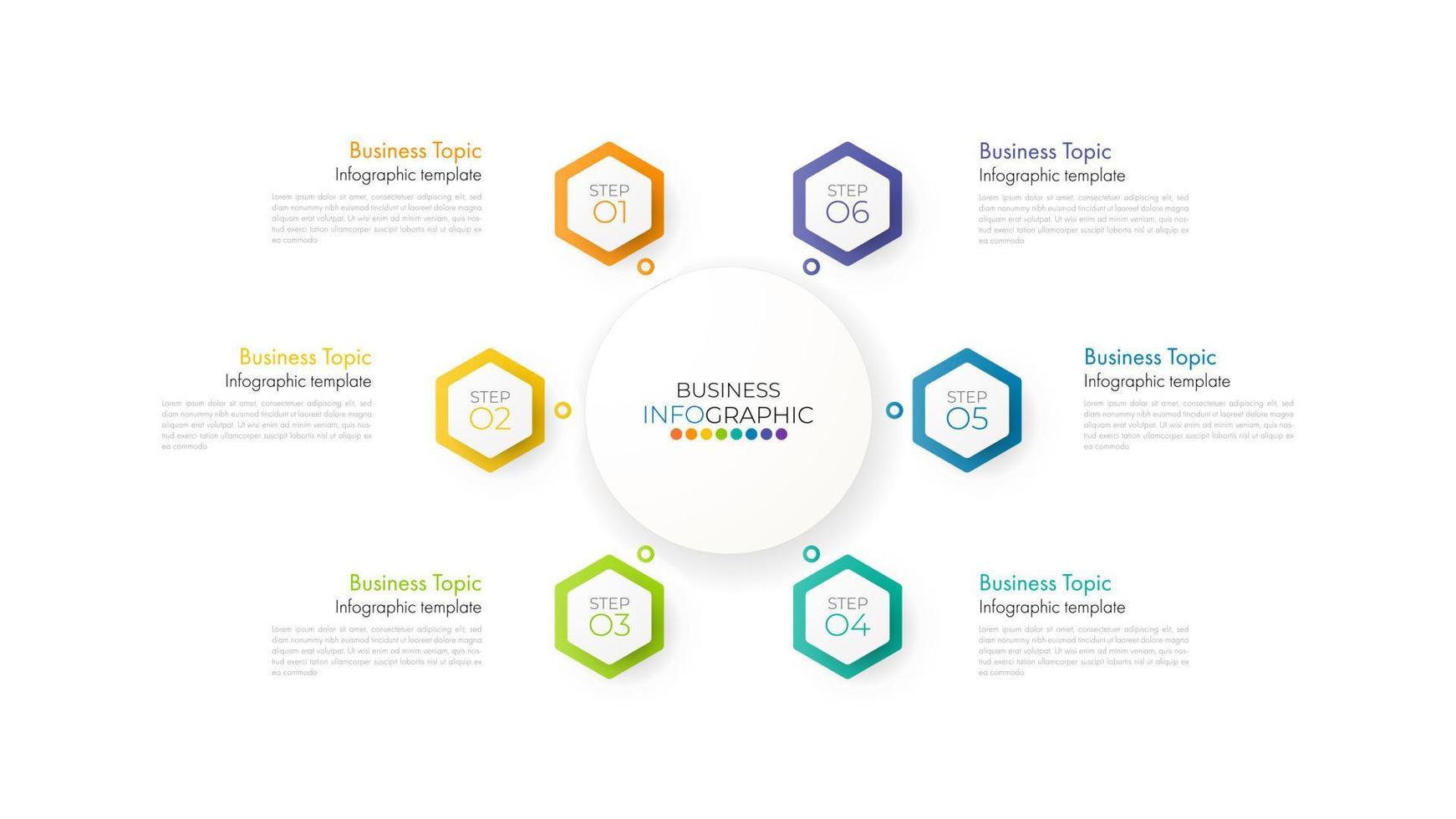 Il vettore e le icone di progettazione di infografica a passo minimo possono essere utilizzati per il layout del flusso di lavoro, il diagramma, la relazione annuale. modello di progettazione della sequenza temporale di infografica vettoriale con 6 opzioni, parti, passaggi o processi.