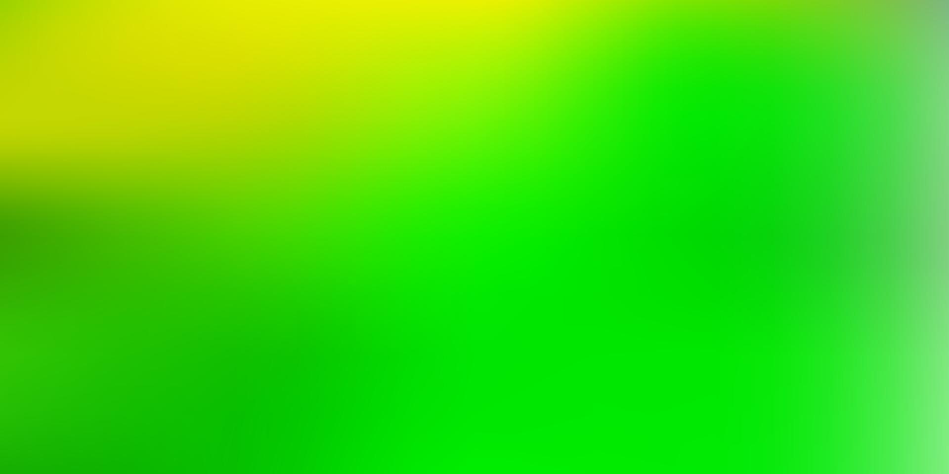 trama sfocata vettoriale verde chiaro, giallo.