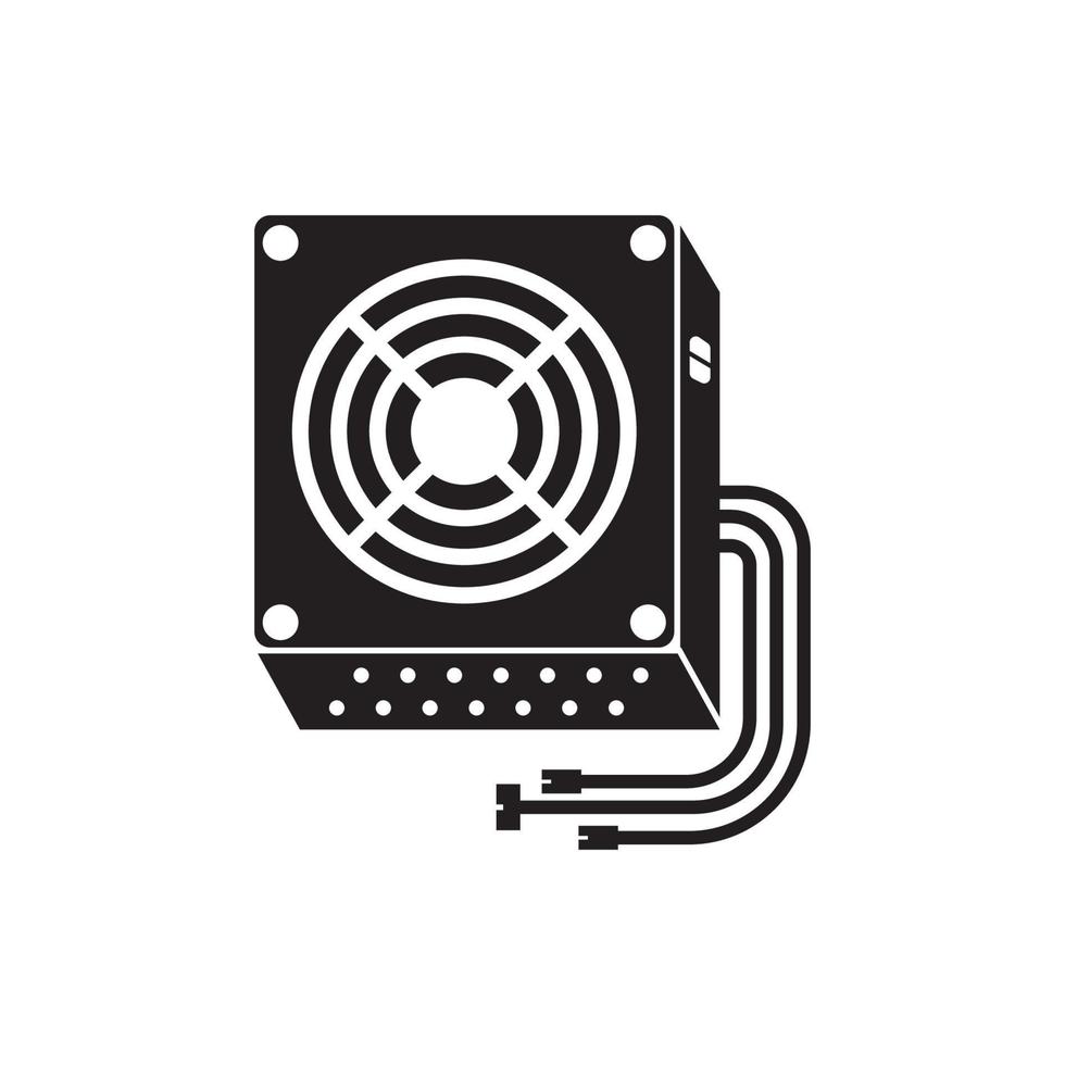 computer energia fornitura icona, logo illustrazione design modello vettore
