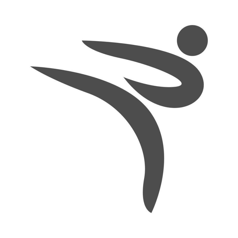 karatè icona logo design vettore
