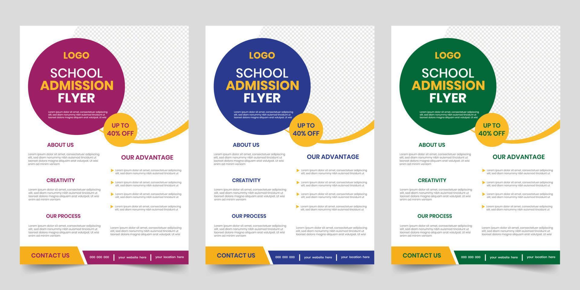 scuola ammissione Stampa uno pagina educativo aviatore design vettore