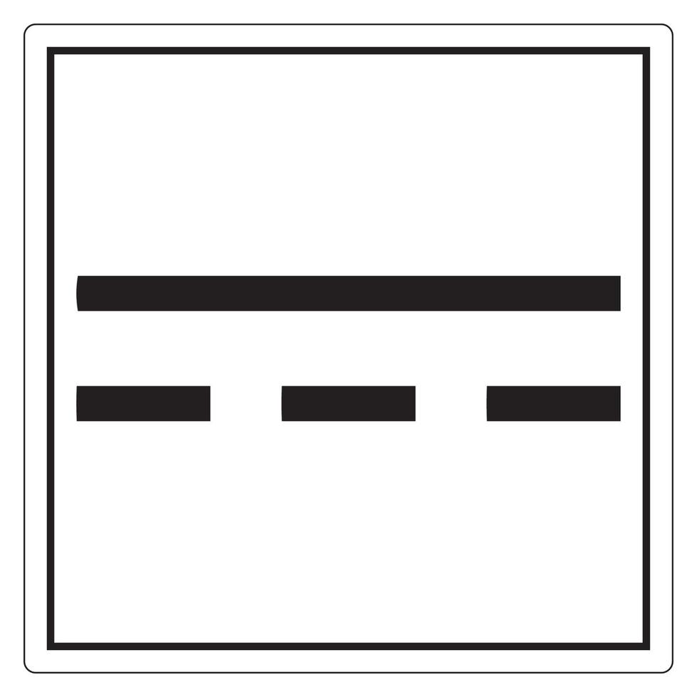 segno di simbolo di corrente continua dc isolato su sfondo bianco, illustrazione eps.10 di vettore