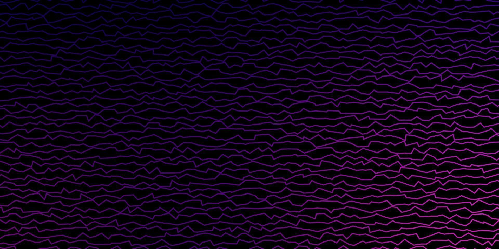 sfondo vettoriale viola scuro con linee.