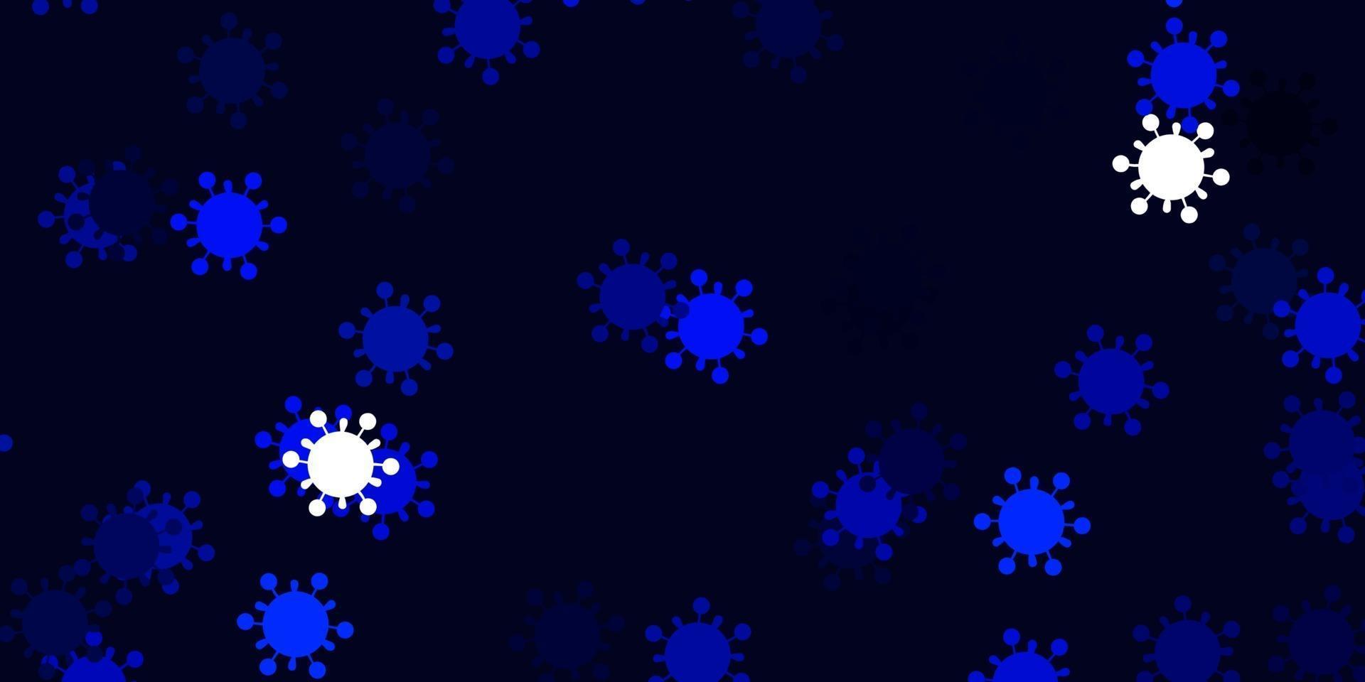 modello vettoriale azzurro con segni di influenza.