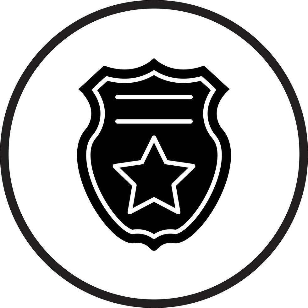 polizia distintivo vettore icona design