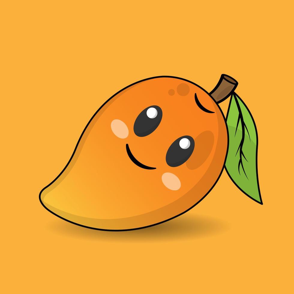succoso Mango isolato illustrazione vettore