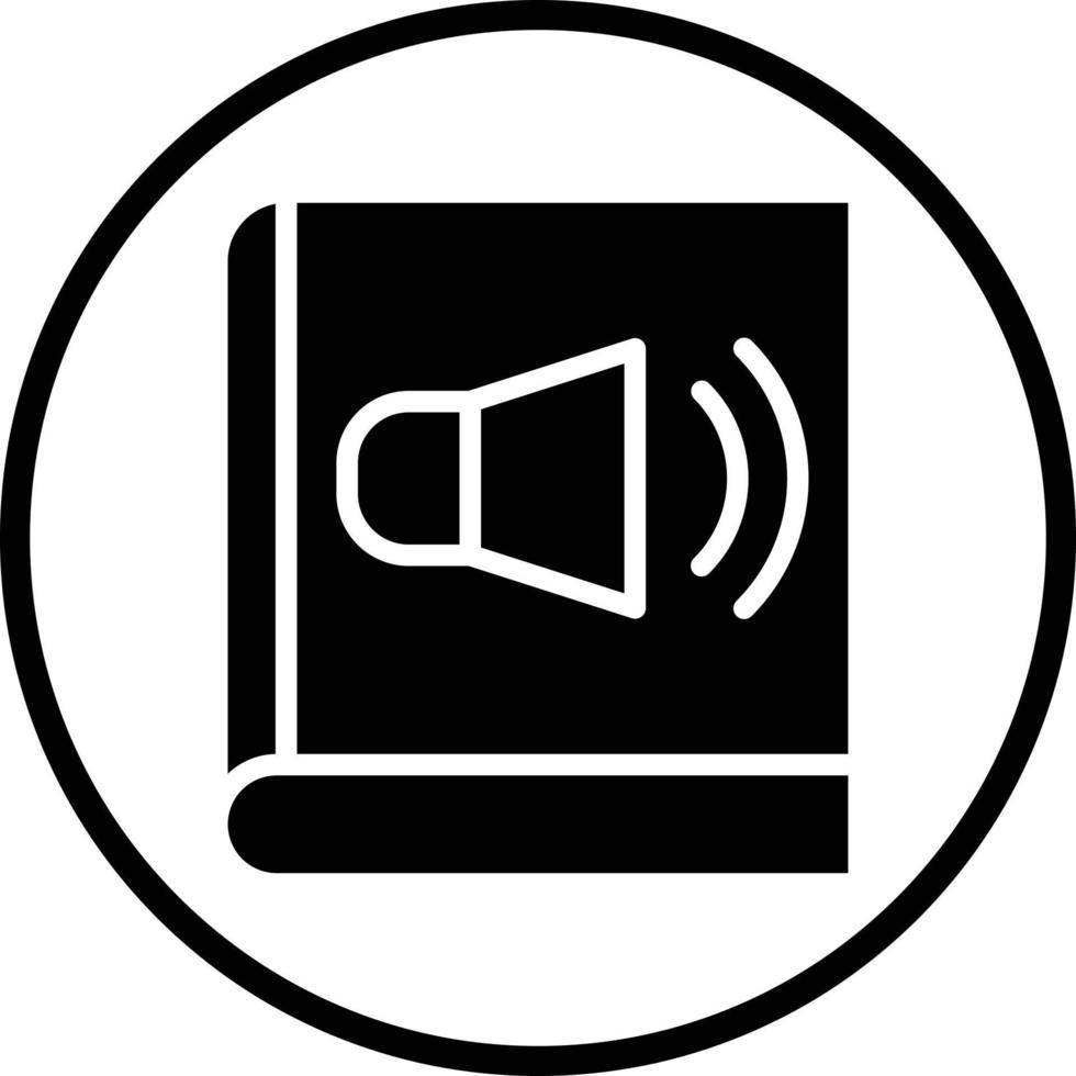 Audio libro vettore icona design