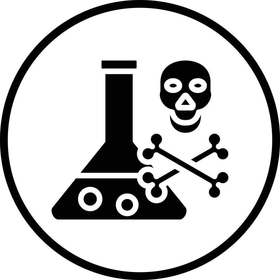 veleno chimico vettore icona design
