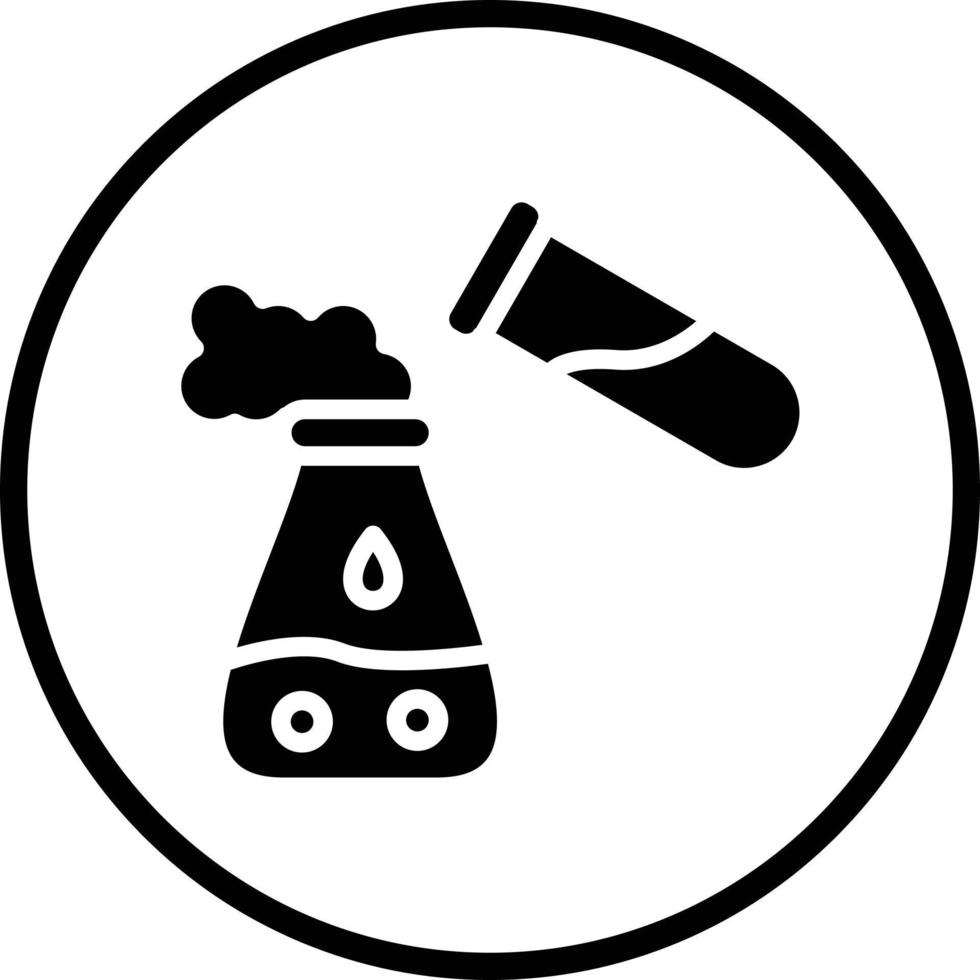 chimico reazione vettore icona design