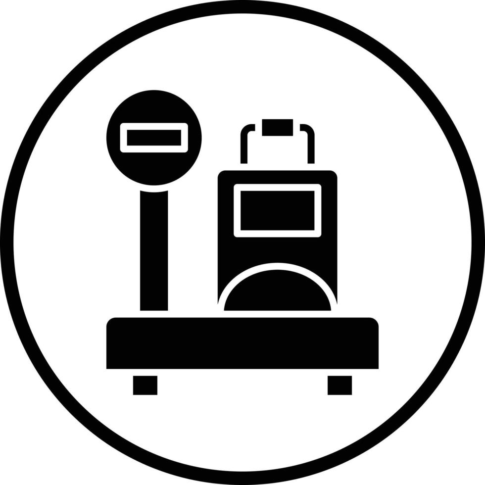 bagaglio scala vettore icona design