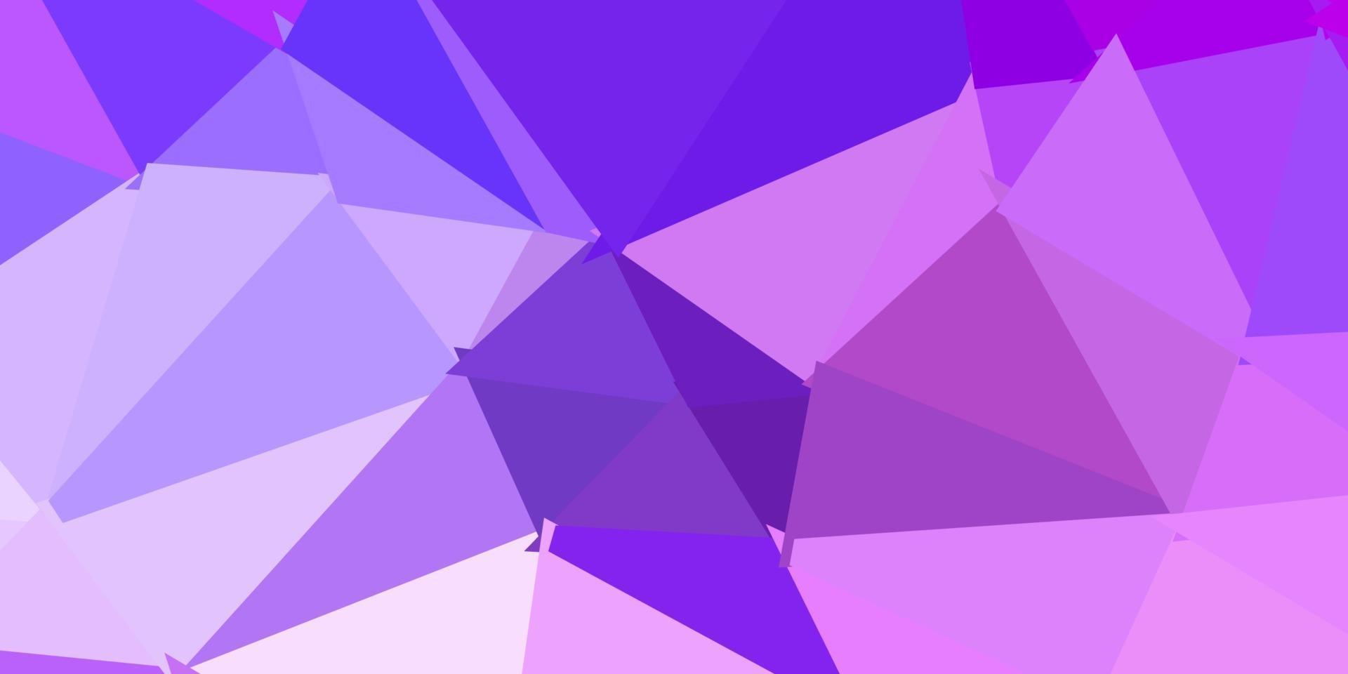 modello di mosaico triangolo vettoriale viola chiaro.