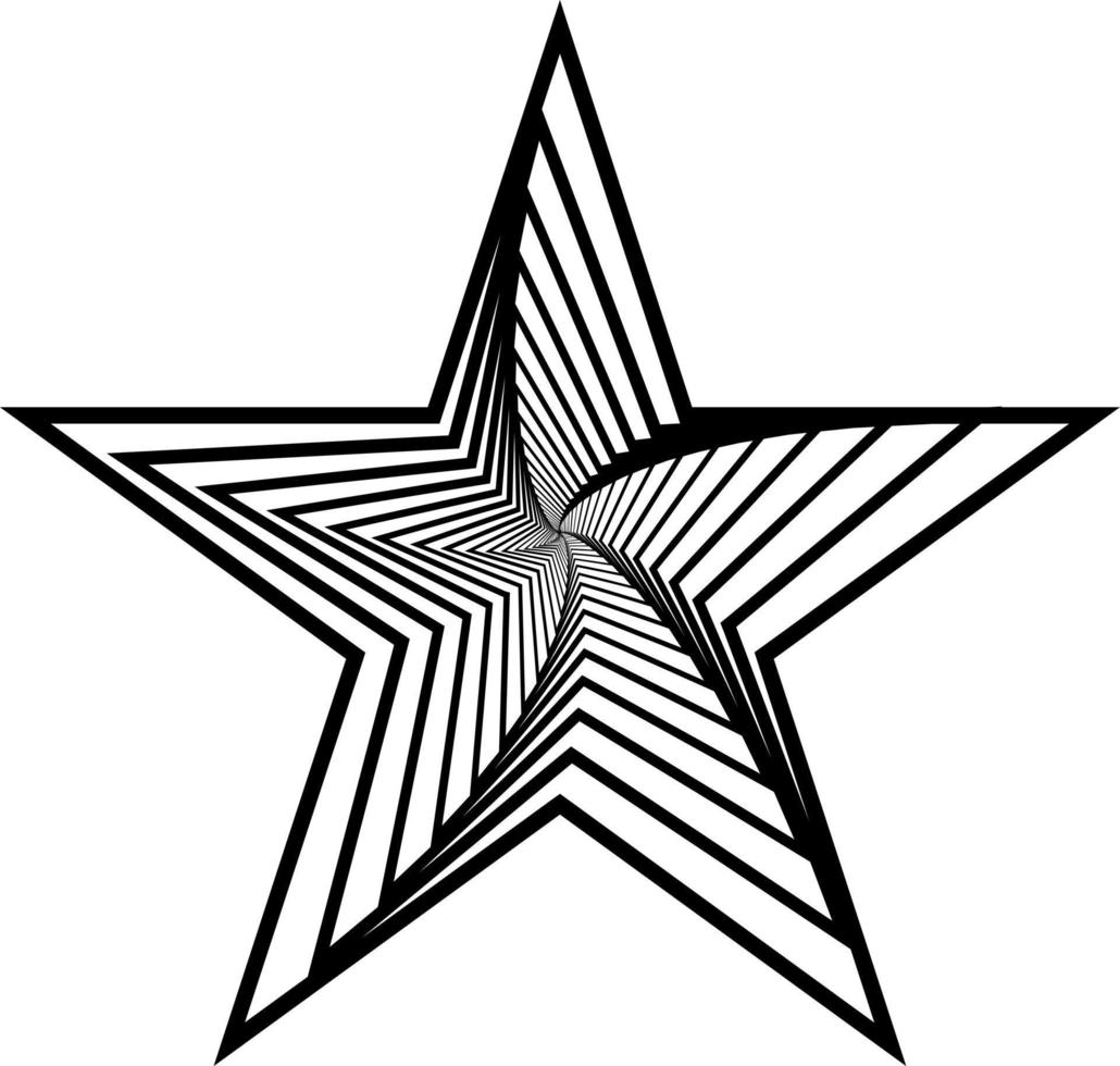 dinamico vettore astratto stella quello voi può uso come logo, simbolo, sfondo, icona, eccetera.