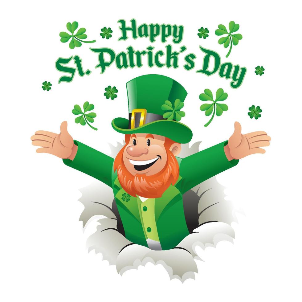 contento fata saluto contento st. Patrick giorno vettore