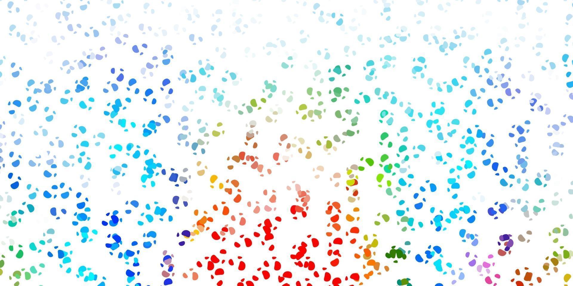 texture vettoriale multicolore leggera con forme di memphis.