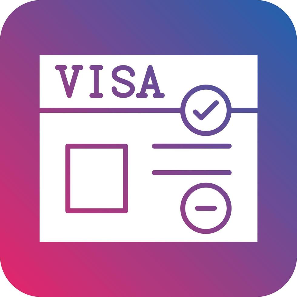 Visa icona vettore design