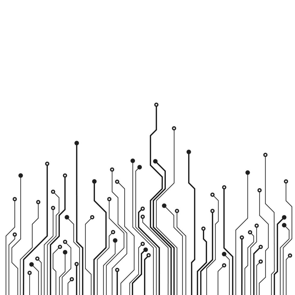 hardware comunicazione concetto. circuito tavola struttura. scienza e tecnologia design. vettore illustrazione