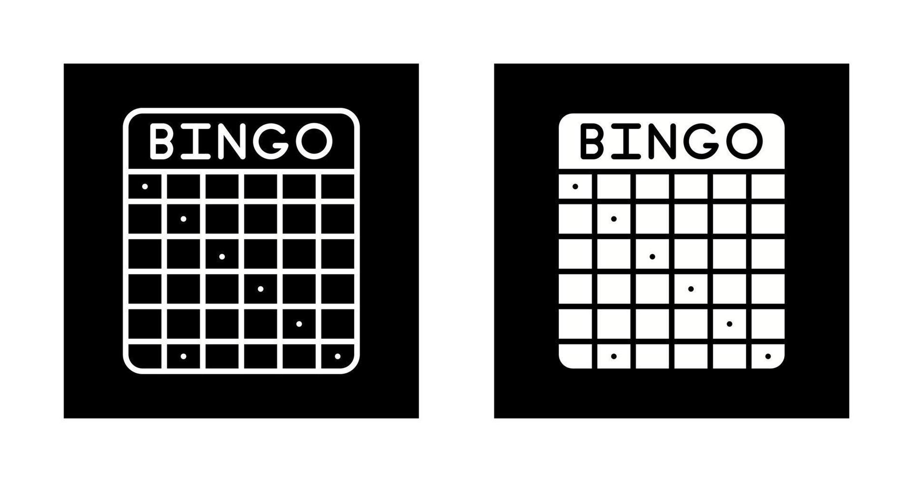 icona del vettore bingo