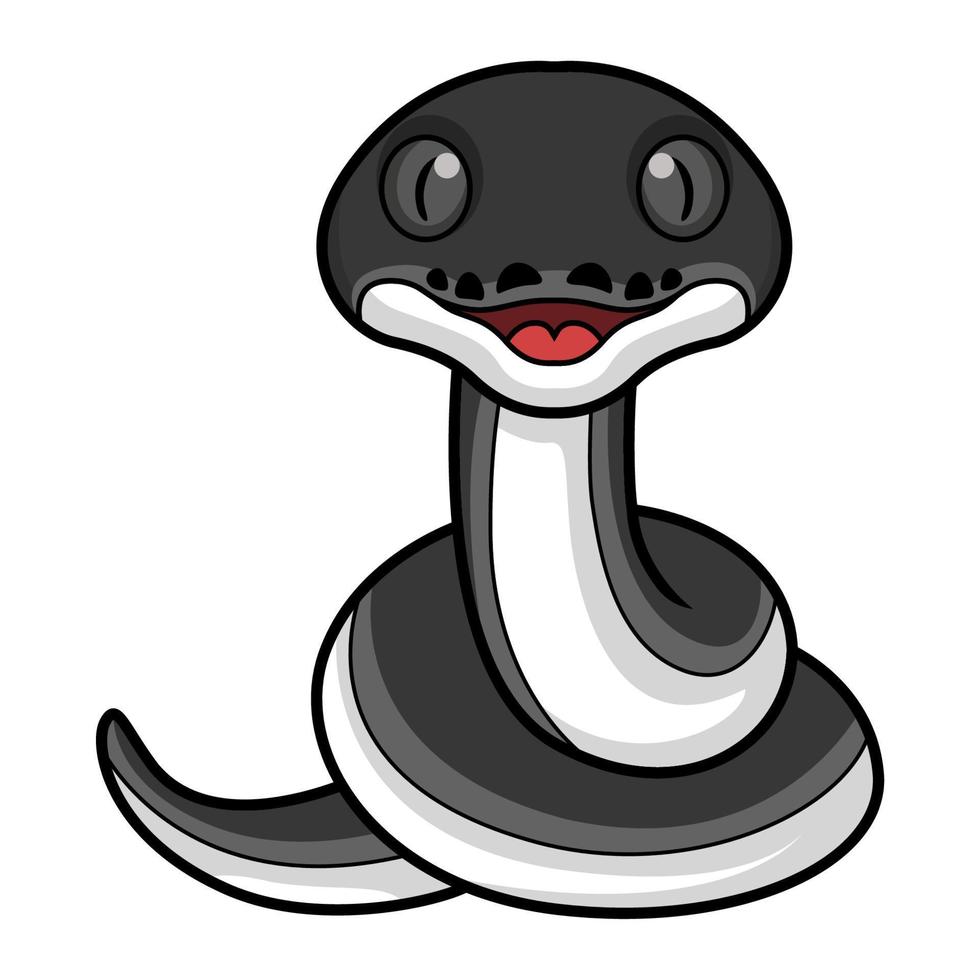 carino contento albertisi serpente cartone animato vettore